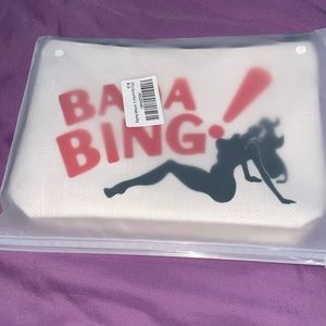 NEW Sopranos Ladies Bag Batta Bing red letters small cute hand bag purse wallet